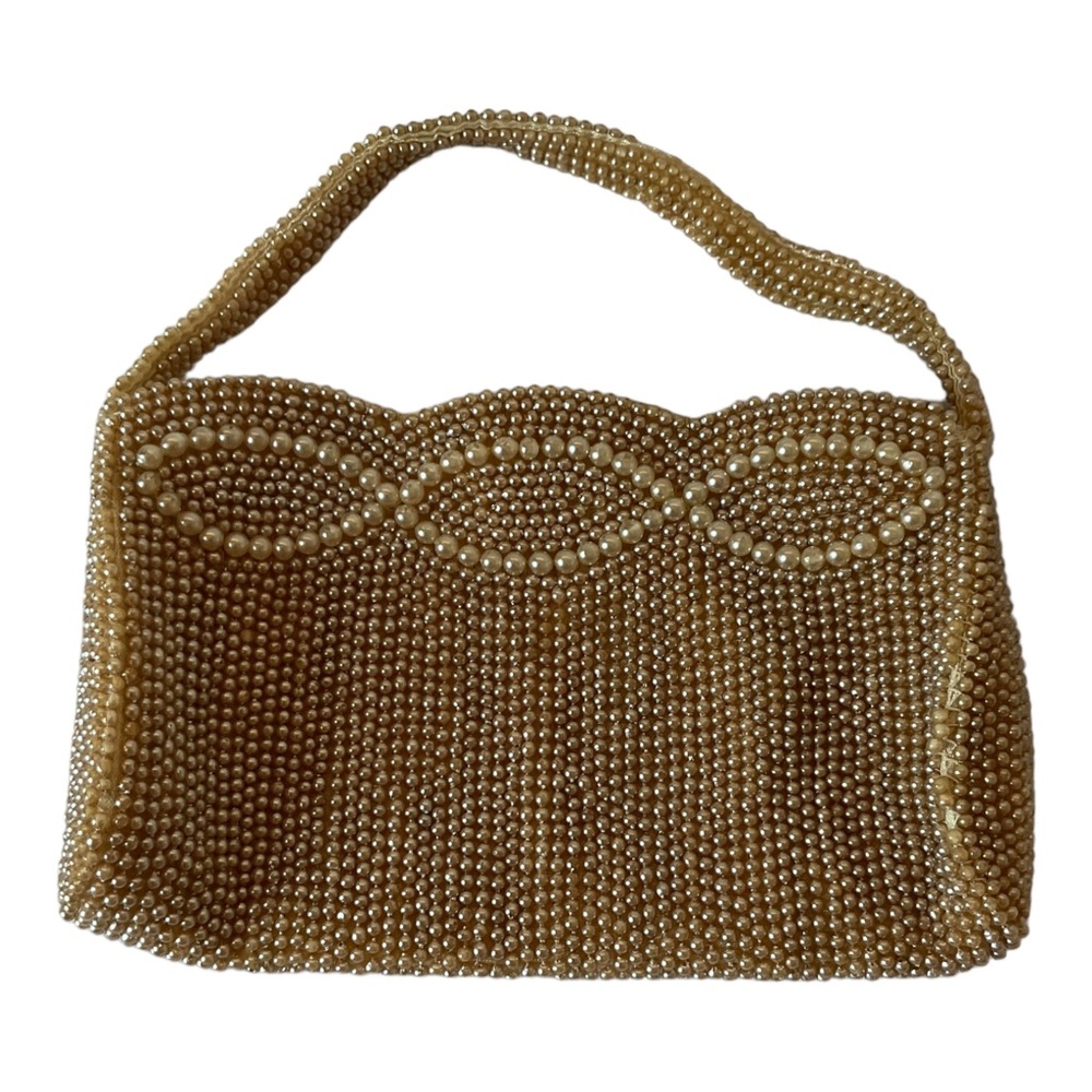 Gold Beaded Mini Bag